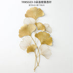 Decorative Metal Ginkgo Wall Sculpture | Kelmera