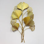 Decorative Metal Ginkgo Wall Sculpture | Kelmera