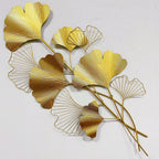 Decorative Metal Ginkgo Wall Sculpture | Kelmera