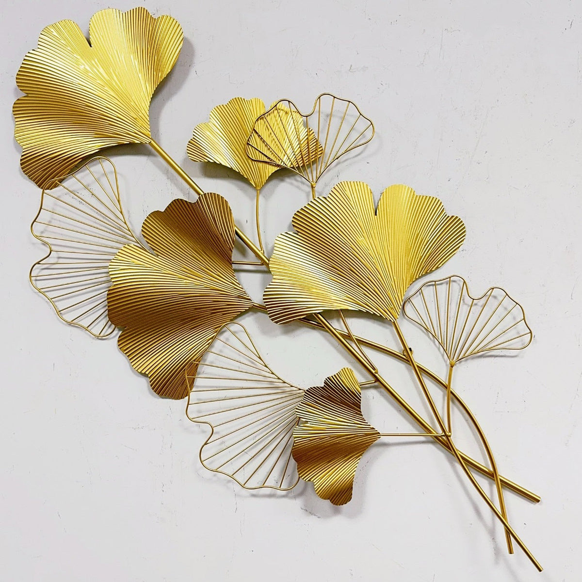 Decorative Metal Ginkgo Wall Sculpture | Kelmera