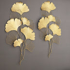 Decorative Metal Ginkgo Wall Sculpture | Kelmera