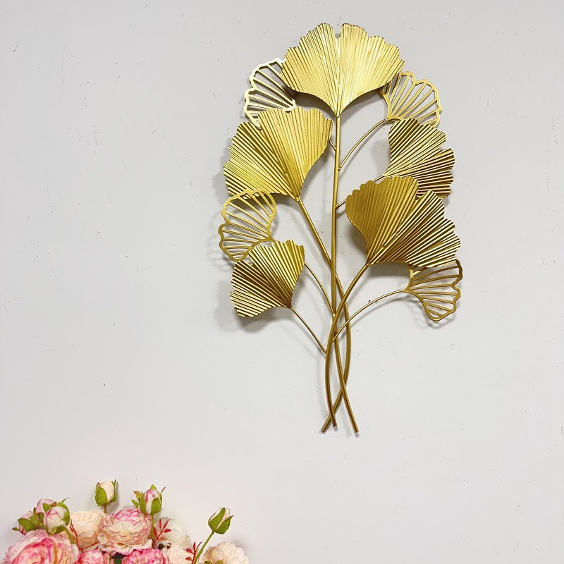 Decorative Metal Ginkgo Wall Sculpture | Kelmera