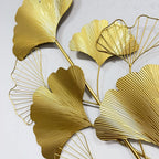 Decorative Metal Ginkgo Wall Sculpture | Kelmera
