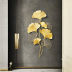 Decorative Metal Ginkgo Wall Sculpture | Kelmera