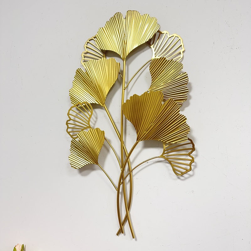 Decorative Metal Ginkgo Wall Sculpture | Kelmera
