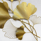 Decorative Metal Ginkgo Wall Sculpture | Kelmera