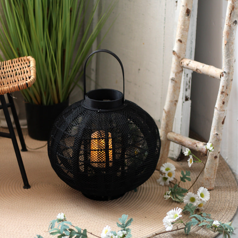 Decorative Metal Lantern with Handle | Kelmera