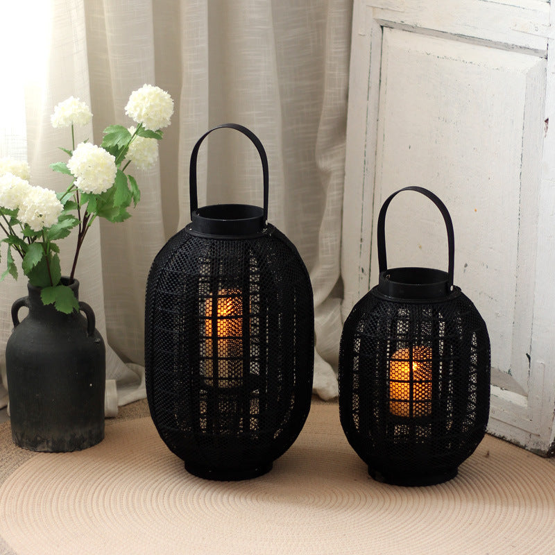 Decorative Metal Lantern with Handle | Kelmera