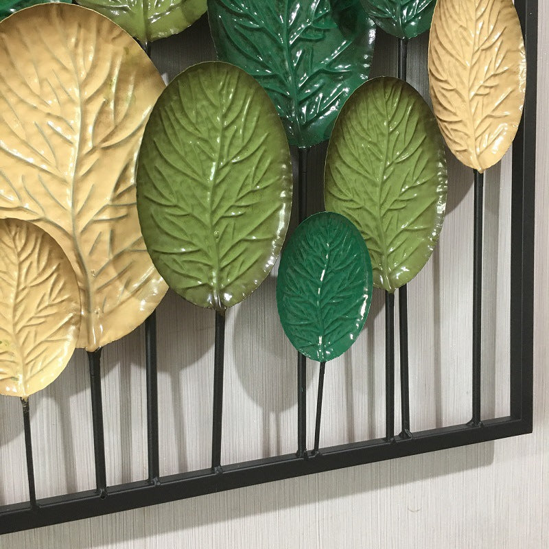 Decorative Metal Leaf Wall Art Panel | Kelmera