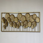 Decorative Metal Leaf Wall Art Panel | Kelmera