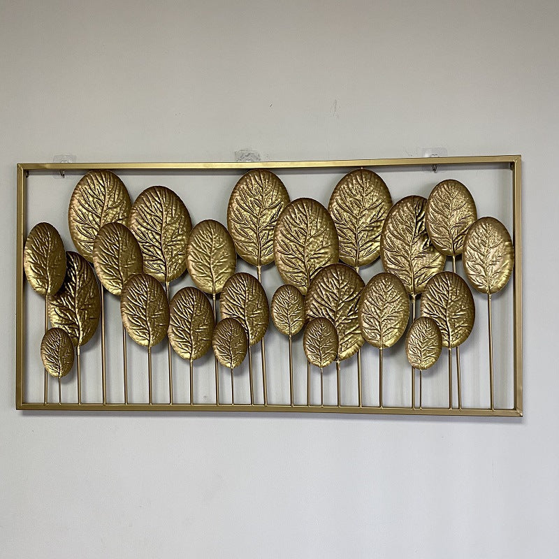 Decorative Metal Leaf Wall Art Panel | Kelmera