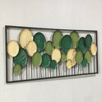 Decorative Metal Leaf Wall Art Panel | Kelmera