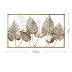 Decorative Metal Leaf Wall Art Sculpture Gold | Kelmera