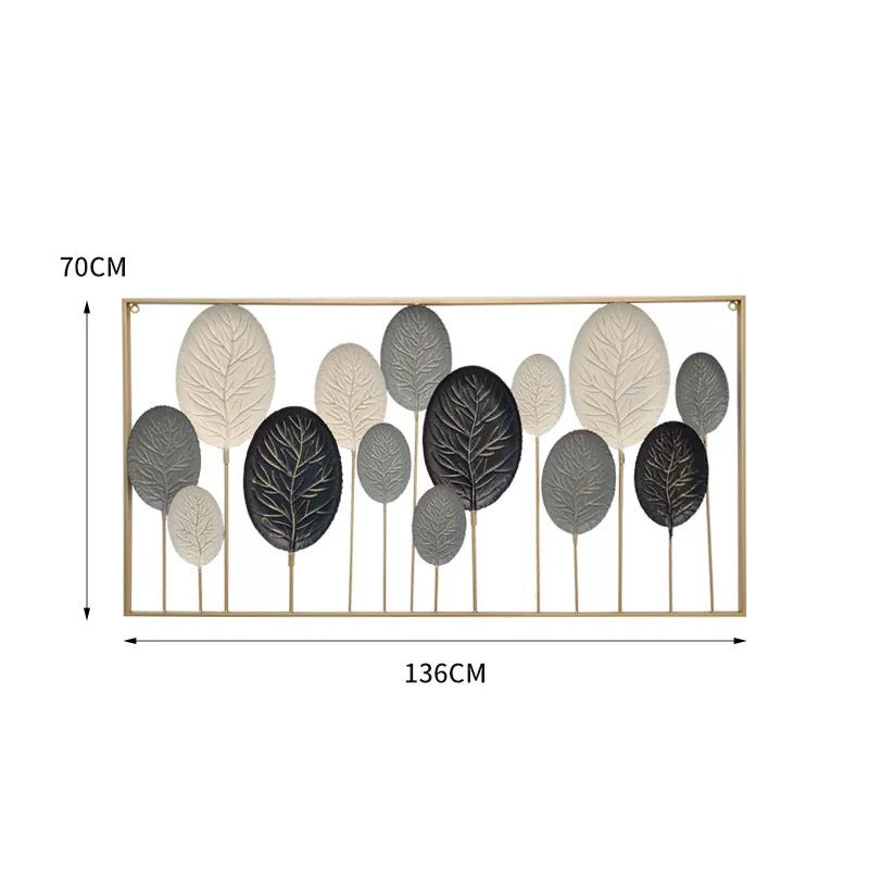 Decorative Metal Leaf Wall Art Sculpture | Kelmera