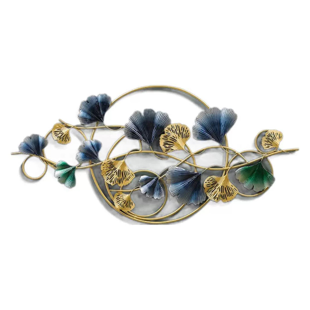 Decorative Metal Wall Art Sculpture with Ginkgo Leaf Design | Kelmera