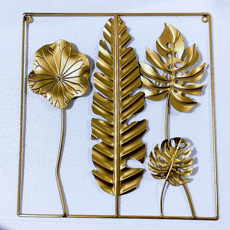 Decorative Metal Wall Art with Leaf Design | Kelmera