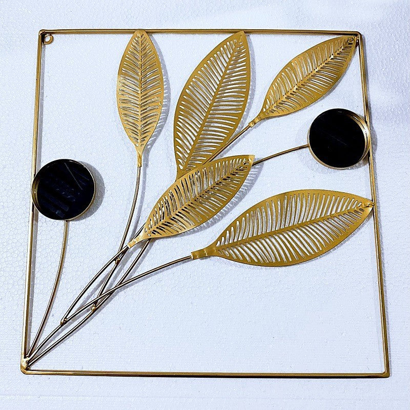Decorative Metal Wall Art with Leaf Design | Kelmera