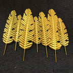 Decorative Metallic Leaf Wall Art Set | Kelmera