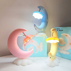 Decorative Moon and Cloud Night Light Table Lamp for Children | Kelmera