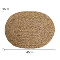 Decorative Natural Fiber Oval Design | Kelmera