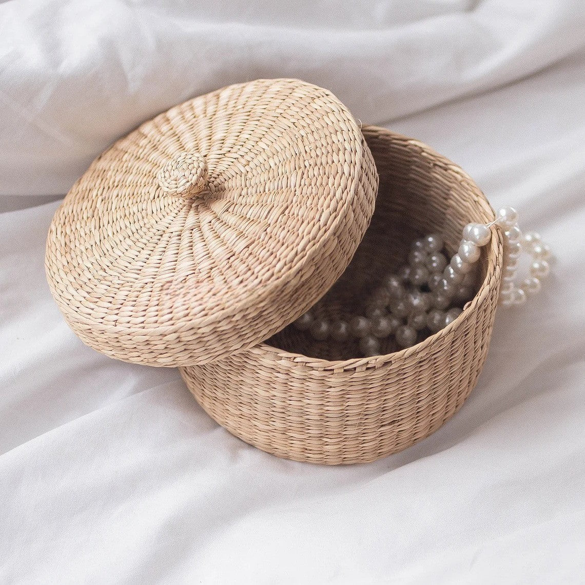 Decorative Natural Fiber Storage Box | Kelmera