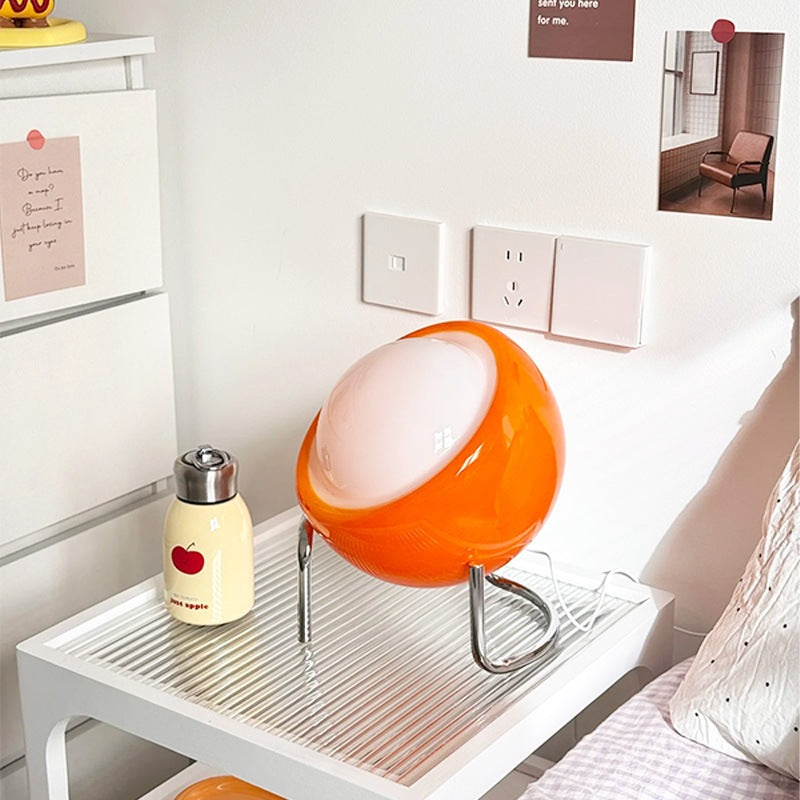Decorative Orb LED Table Lamp with Chrome Tripod Legs | Kelmera