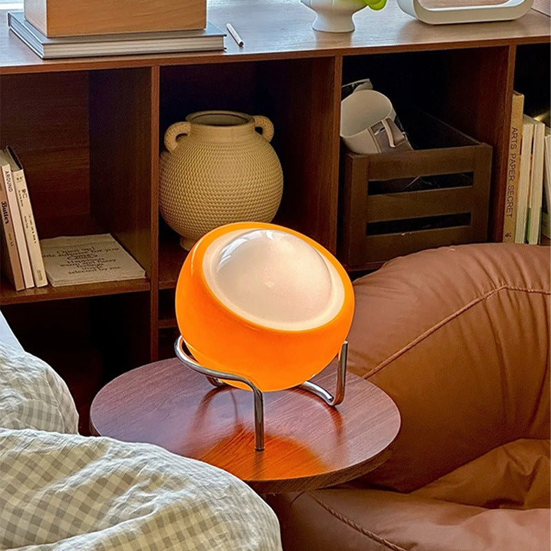 Decorative Orb LED Table Lamp with Chrome Tripod Legs | Kelmera