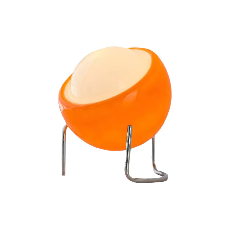 Decorative Orb LED Table Lamp with Chrome Tripod Legs | Kelmera