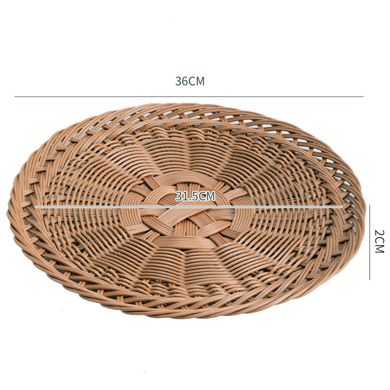 Decorative Oval Woven Tray | Kelmera