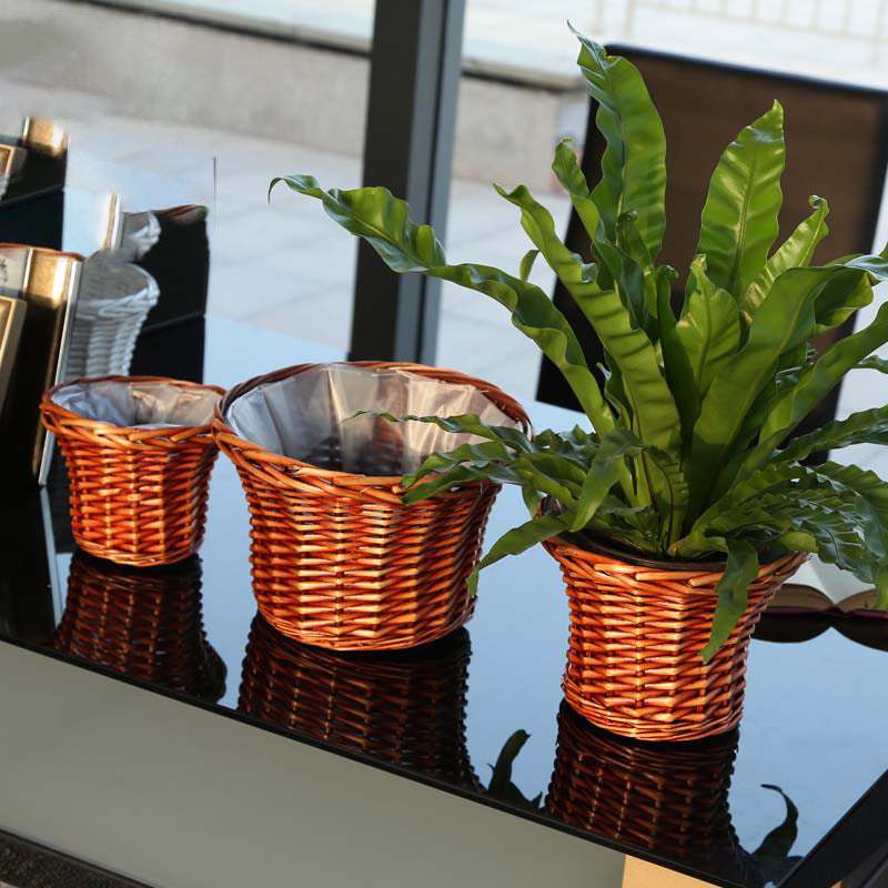 Decorative Plant Basket made of Woven Material | Kelmera