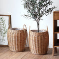 Decorative Plant Basket Woven Natural Fiber Handcrafted | Kelmera