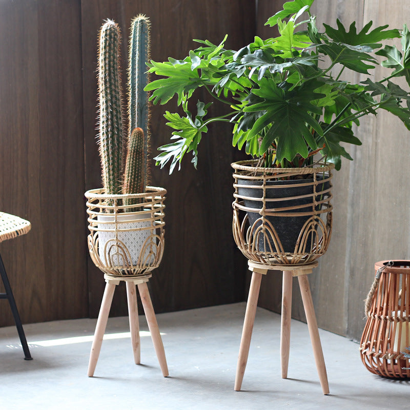 Decorative Plant Container Woven Natural Fiber Soft Textile | Kelmera