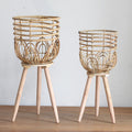 Decorative Plant Container Woven Natural Fiber Soft Textile | Kelmera