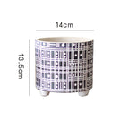 Decorative Plant Pot with Geometric Pattern | Kelmera