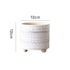 Decorative Plant Pot with Geometric Pattern | Kelmera