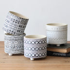 Decorative Plant Pot with Geometric Pattern | Kelmera