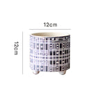 Decorative Plant Pot with Geometric Pattern | Kelmera