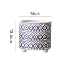 Decorative Plant Pot with Geometric Pattern | Kelmera