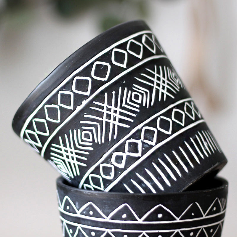 Decorative Plant Pots in Ethno Style | Kelmera