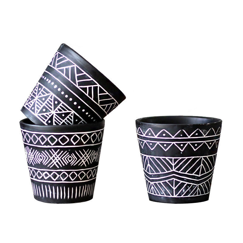 Decorative Plant Pots in Ethno Style | Kelmera