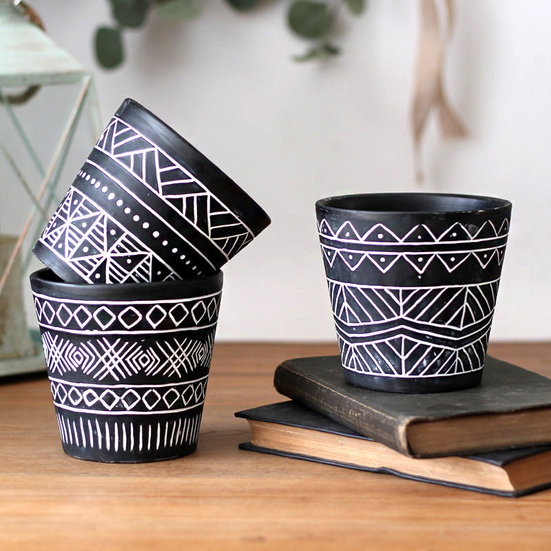 Decorative Plant Pots in Ethno Style | Kelmera