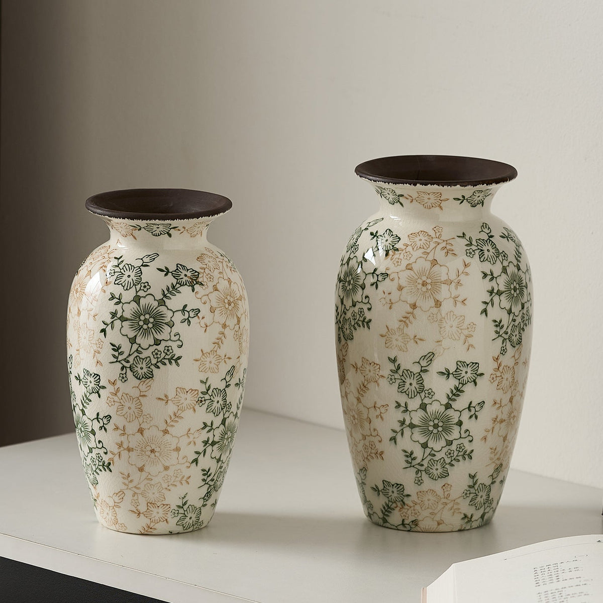Decorative Porcelain Vase with Floral Design | Kelmera