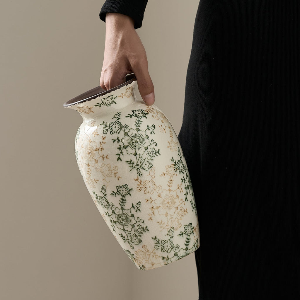 Decorative Porcelain Vase with Floral Design | Kelmera