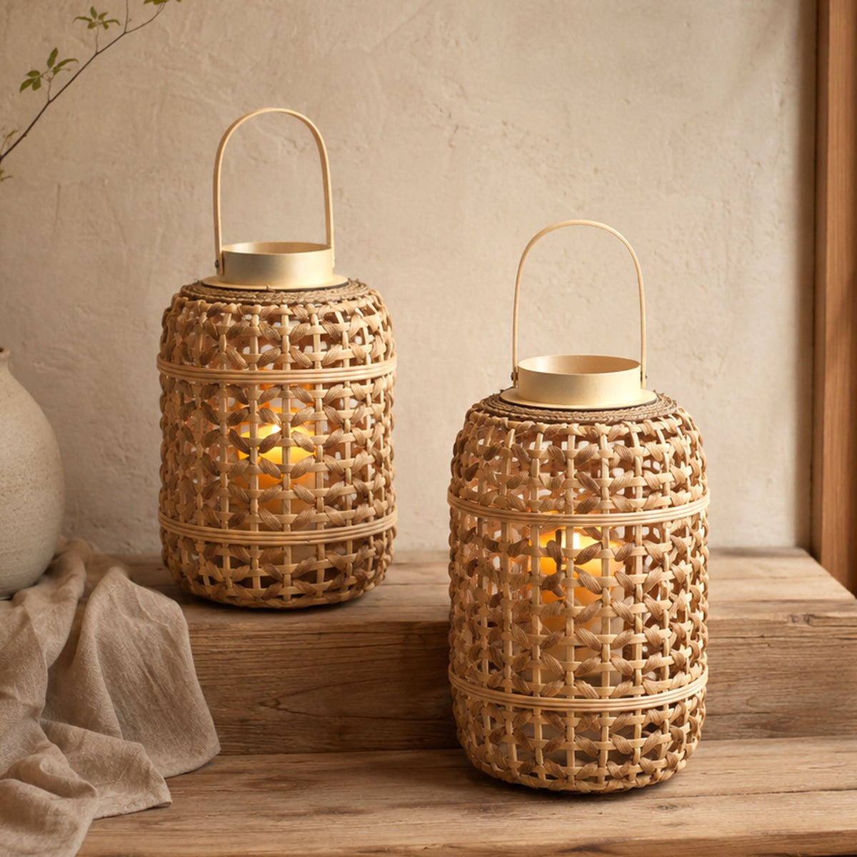 Decorative Rattan Lantern | Kelmera
