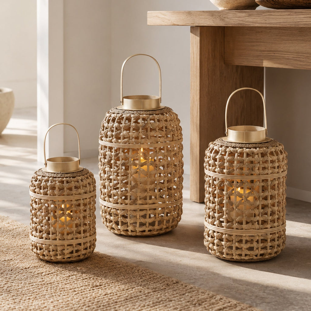 Decorative Rattan Lantern | Kelmera