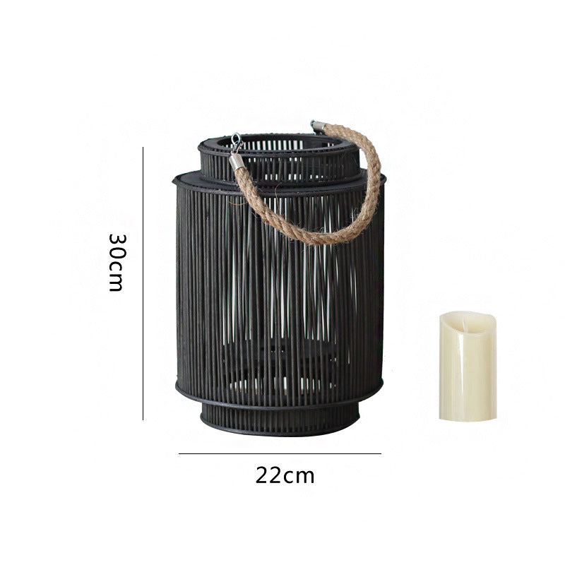 Decorative Rattan Lantern Nature Large | Kelmera