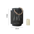 Decorative Rattan Lantern Nature Large | Kelmera