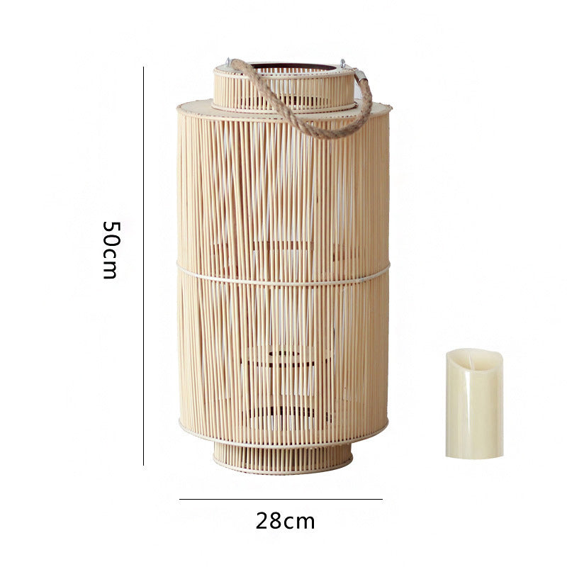 Decorative Rattan Lantern Nature Large | Kelmera