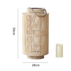 Decorative Rattan Lantern Nature Large | Kelmera