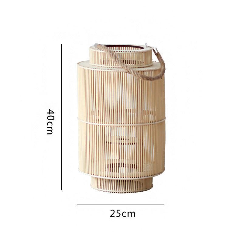 Decorative Rattan Lantern Nature Large | Kelmera